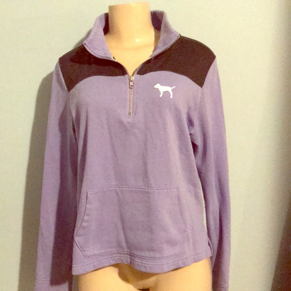 PINK zip up sweater